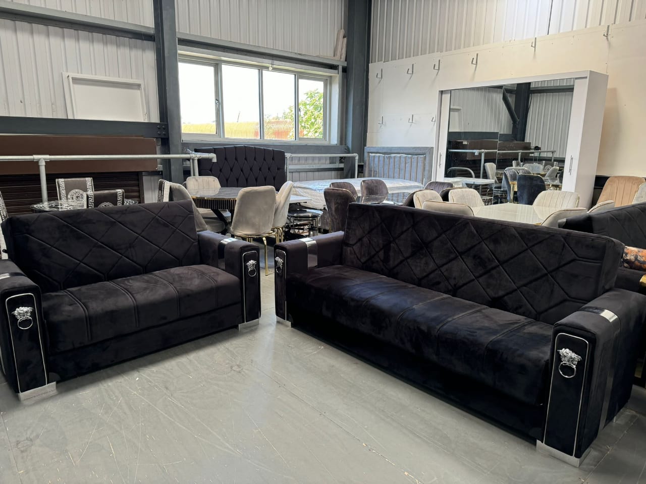 Bed type sofa set discount