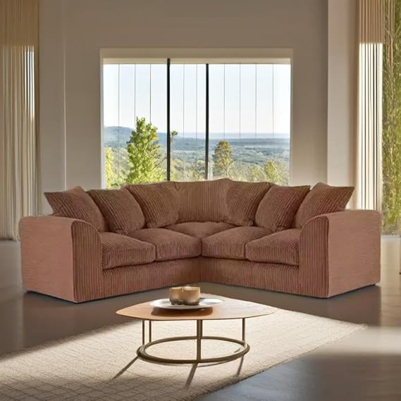 "Luxury Jumbo Cord Corner Sofas: Style & Comfort for UK Homes"