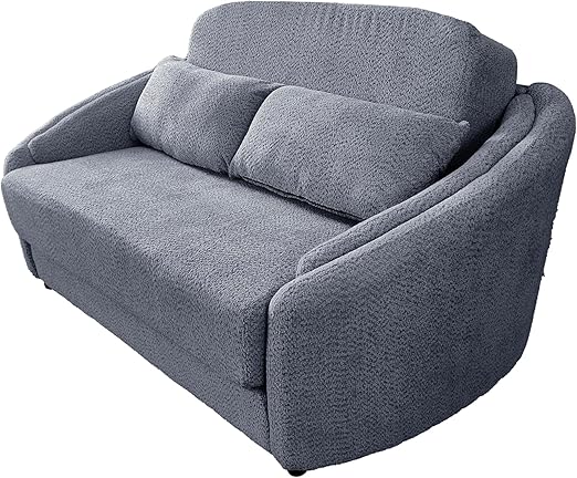 Snooz 2-Seater Foam Sofa Bed – Premium Linen Sofa with Comfortable Foam Cushions, Space-Saving Design for Living Room, Guest Room & Apartment – Easy Assembly Sofa Bed