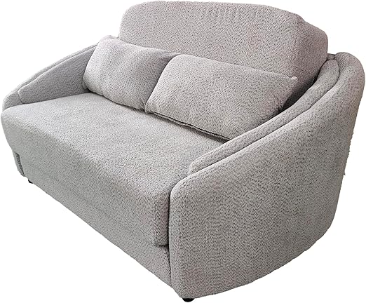 Snooz 2-Seater Foam Sofa Bed – Premium Linen Sofa with Comfortable Foam Cushions, Space-Saving Design for Living Room, Guest Room & Apartment – Easy Assembly Sofa Bed