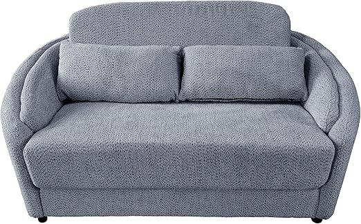 Snooz 2-Seater Foam Sofa Bed – Premium Linen Sofa with Comfortable Foam Cushions, Space-Saving Design for Living Room, Guest Room & Apartment – Easy Assembly Sofa Bed