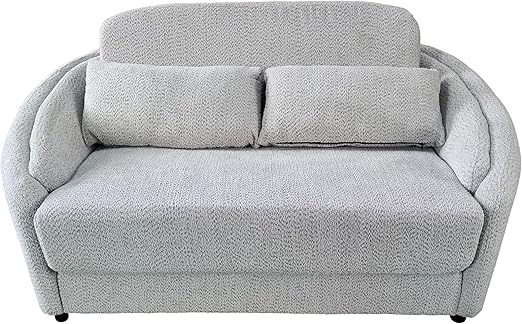 Snooz 2-Seater Foam Sofa Bed – Premium Linen Sofa with Comfortable Foam Cushions, Space-Saving Design for Living Room, Guest Room & Apartment – Easy Assembly Sofa Bed