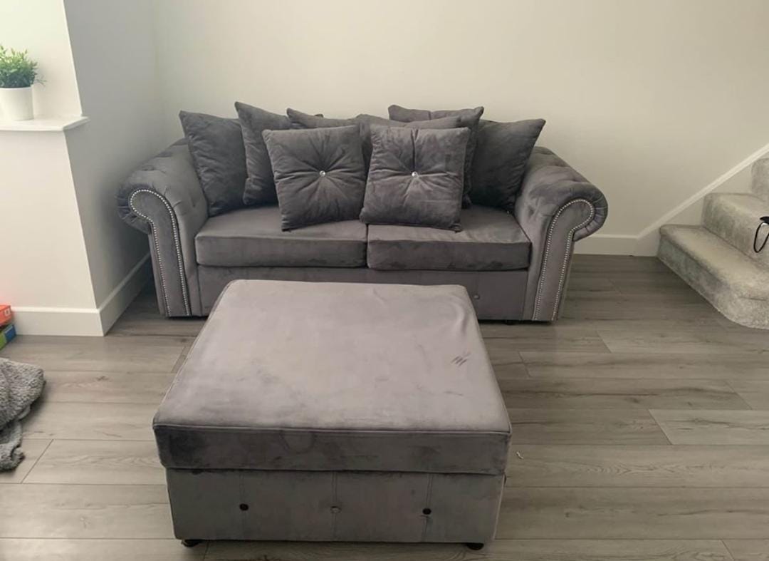 "Ashwin Velvet Sofa Collection: Luxurious Sofas & Corner Sets for Your Living Room"