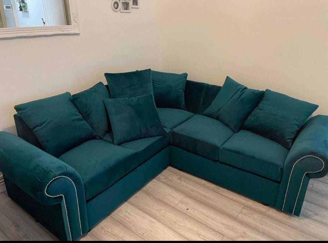 "Ashwin Velvet Sofa Collection: Luxurious Sofas & Corner Sets for Your Living Room"