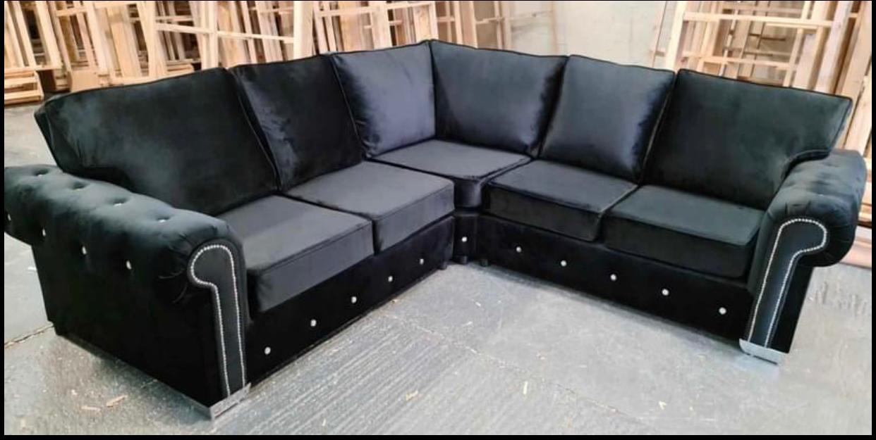 "Ashwin Velvet Sofa Collection: Luxurious Sofas & Corner Sets for Your Living Room"