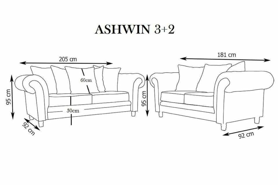 "Ashwin Velvet Sofa Collection: Luxurious Sofas & Corner Sets for Your Living Room"