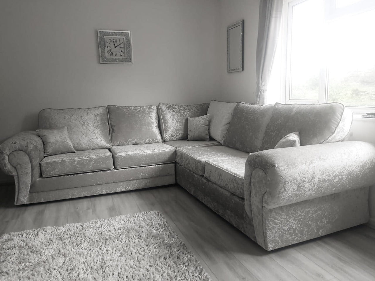 "Ashwin Velvet Sofa Collection: Luxurious Sofas & Corner Sets for Your Living Room"