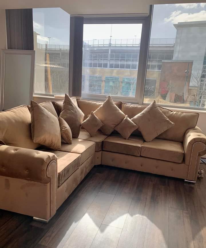 "Ashwin Velvet Sofa Collection: Luxurious Sofas & Corner Sets for Your Living Room"