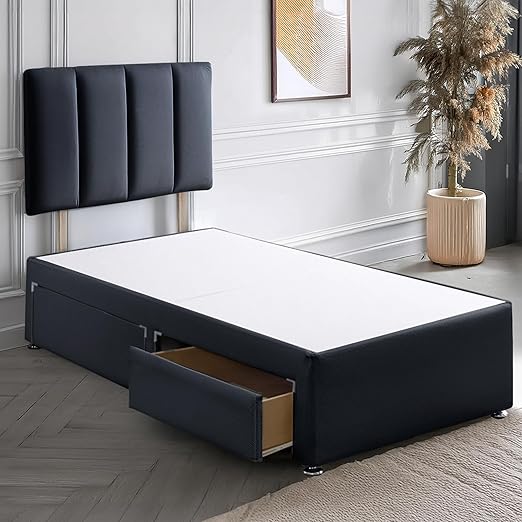 Divan Bed with 2 Drawers | Durable Frame for Compact Rooms | Versatile Design for Comfortable Spaces