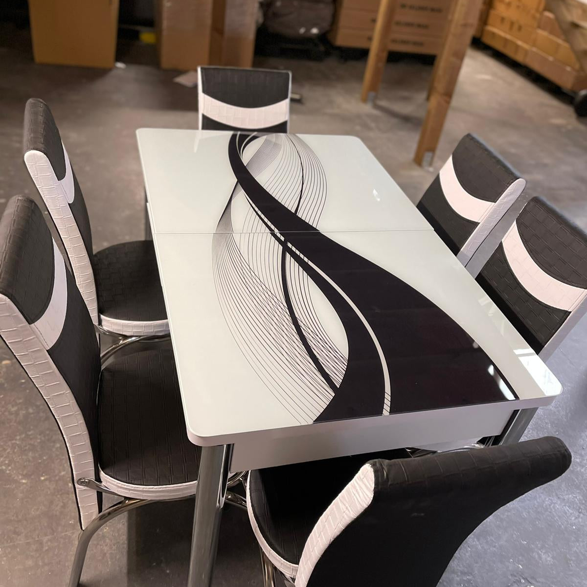 Bubble and Versace Dinning Table and chairs - Matrix Furniture