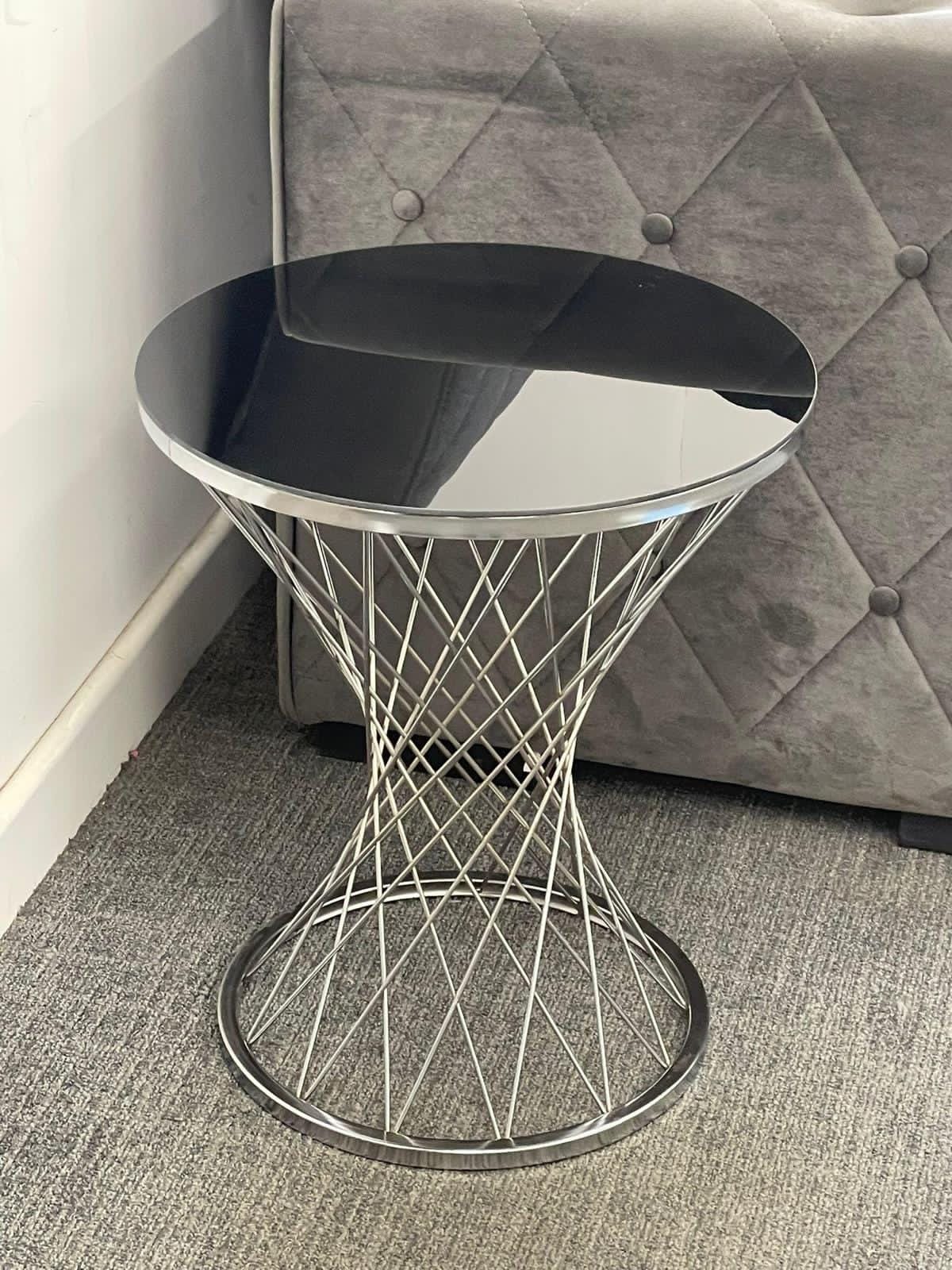 Small Glassy Coffee Table Set