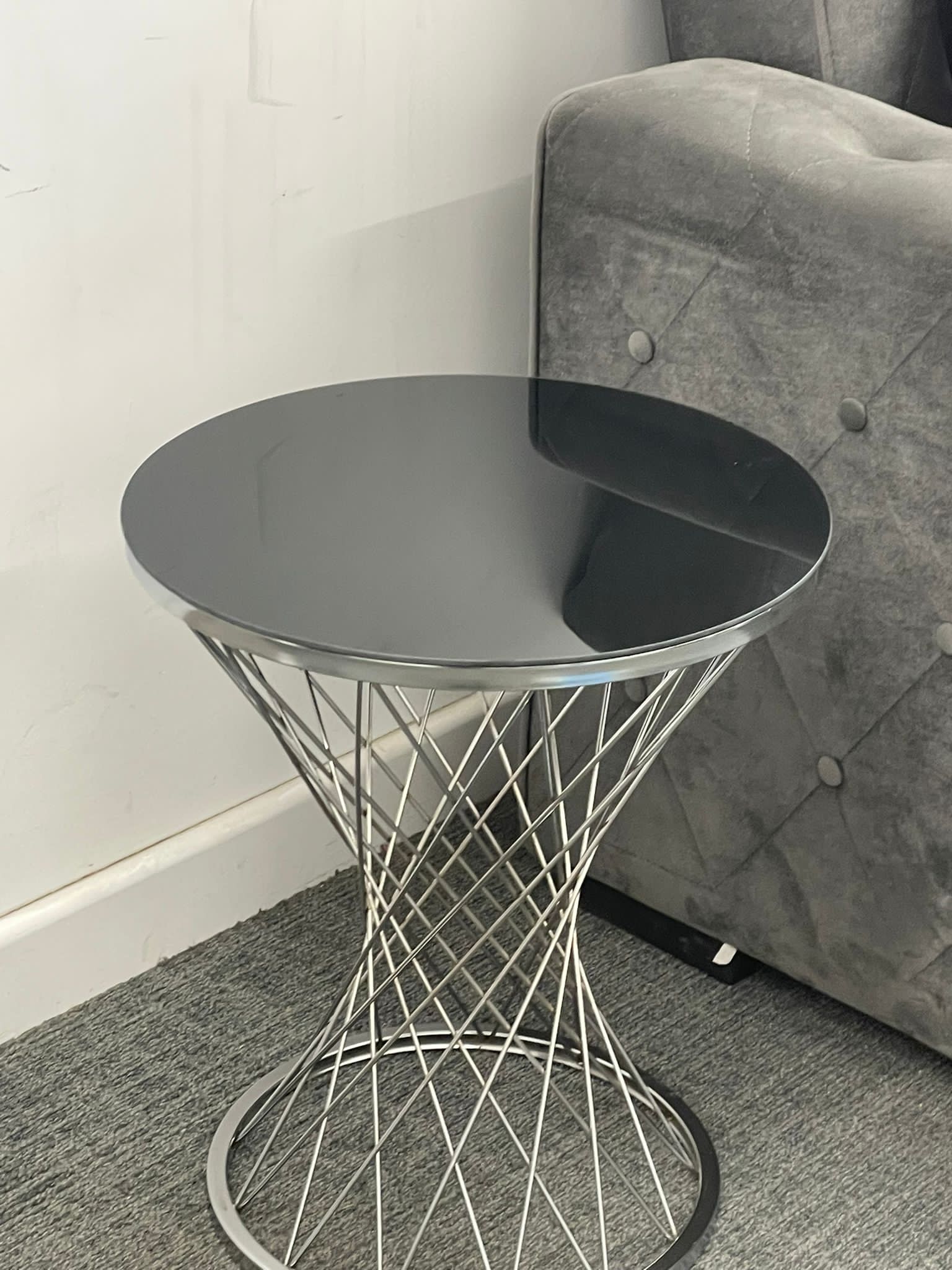 Small Glassy Coffee Table Set