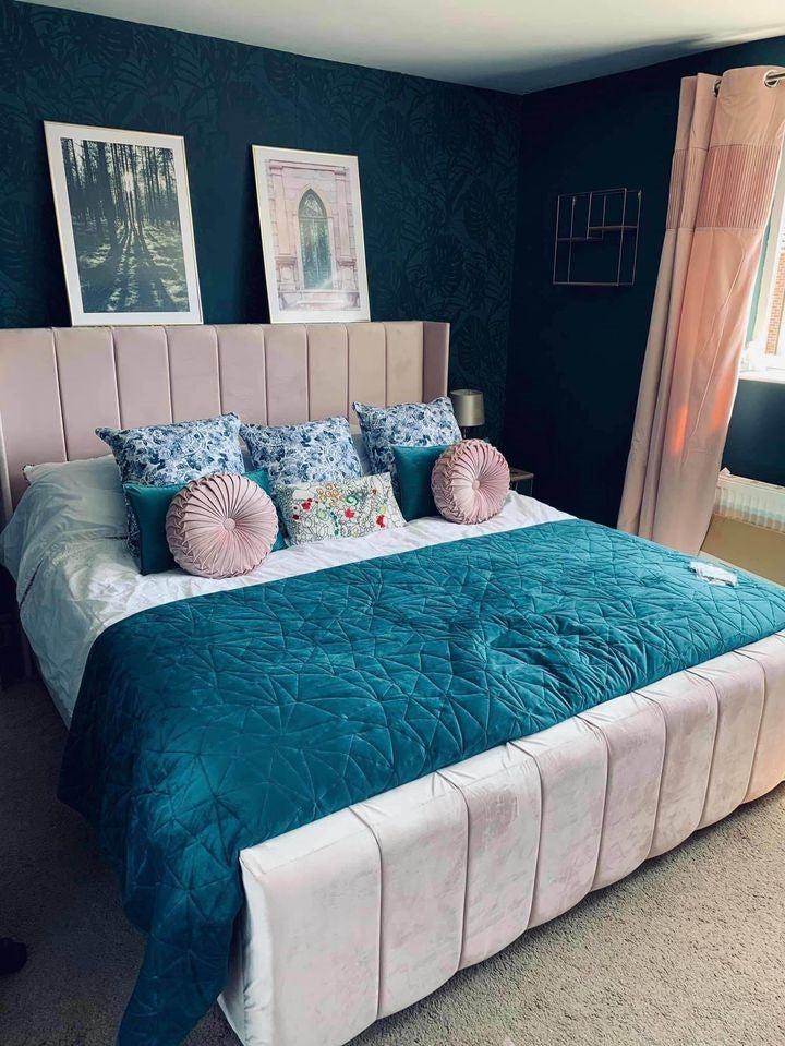 Panel Bed – Stylish Wooden Frame with Mattress