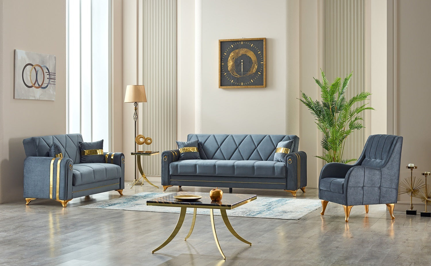 Kuzey 3+2 Seater Sofa Bed with Storage – Stylish, Spacious & Functional