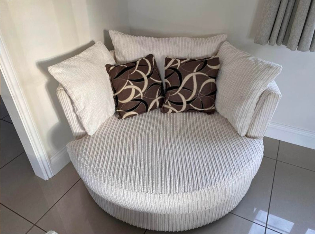 Jumbo Cord Swivel Cuddle Chair Jumbo Cord Swivel Chair
