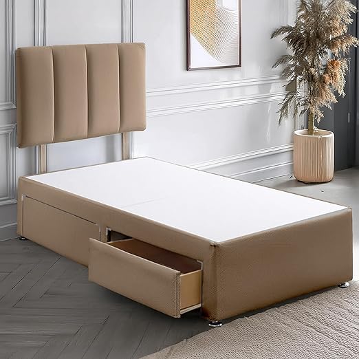 Divan Bed with 2 Drawers | Durable Frame for Compact Rooms | Versatile Design for Comfortable Spaces