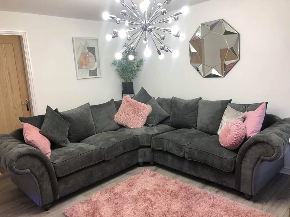 Nicole Sofa - Elegant & Comfortable Fabric & with all color