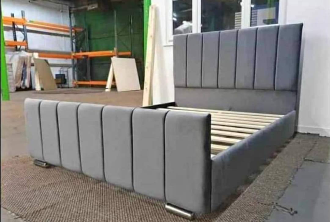 Panel Bed – Stylish Wooden Frame with Mattress