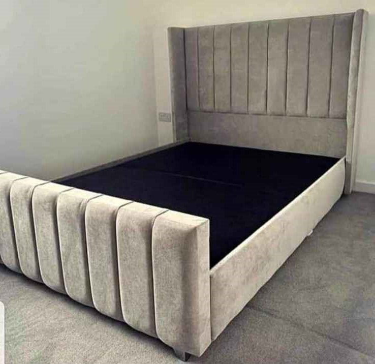 Panel Bed – Stylish Wooden Frame with Mattress