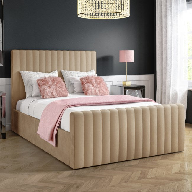 Panel Bed – Stylish Wooden Frame with Mattress
