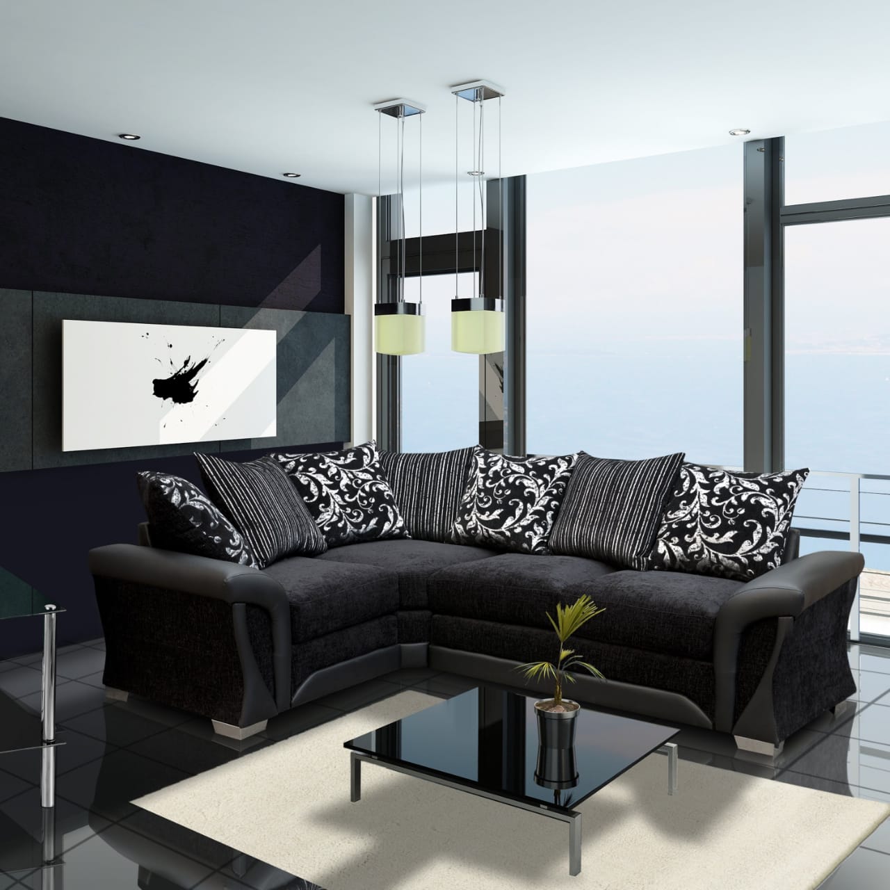 Shannon Fabric Corner Sofa – Luxury Corner Couch Sets for Sale in the UK