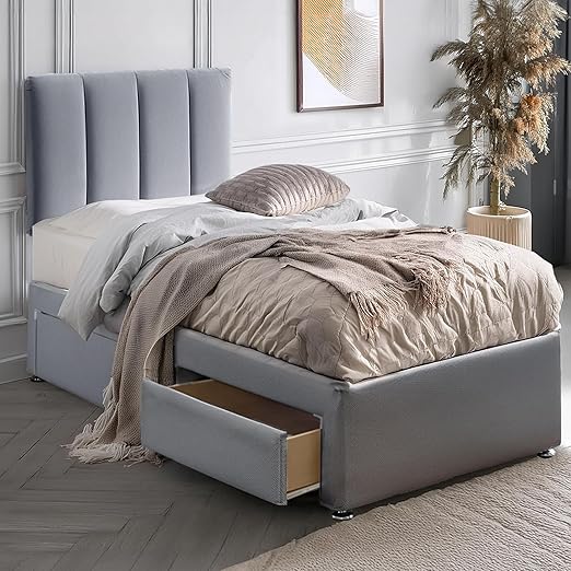 Divan Bed with 2 Drawers | Durable Frame for Compact Rooms | Versatile Design for Comfortable Spaces