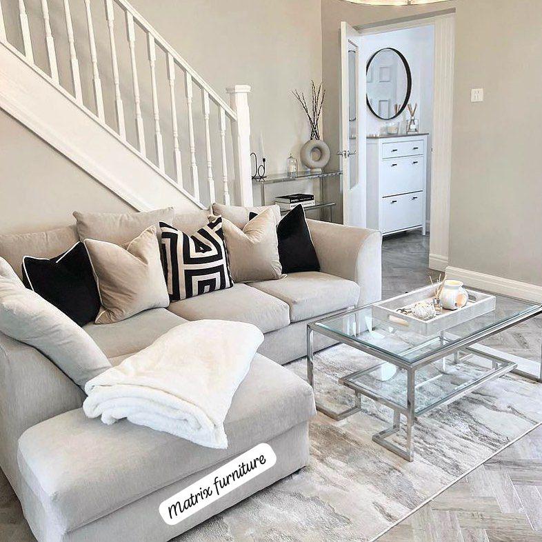 Dylan Plush Velvet Sofa Set – 2 & 3 Seater, Corner Sofa, Swivel Chair – Classic Blue Scatterback Sofas for Living Room