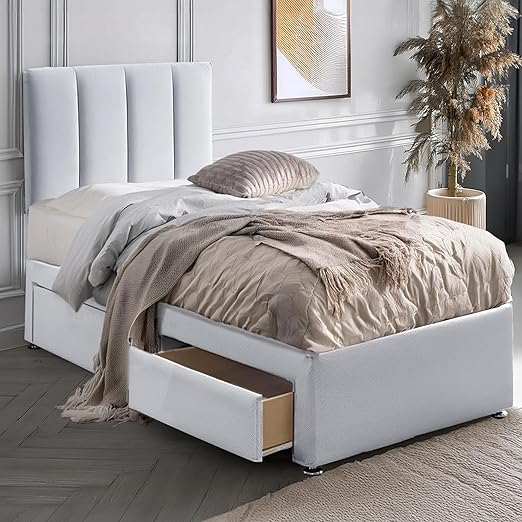 Divan Bed with 2 Drawers | Durable Frame for Compact Rooms | Versatile Design for Comfortable Spaces