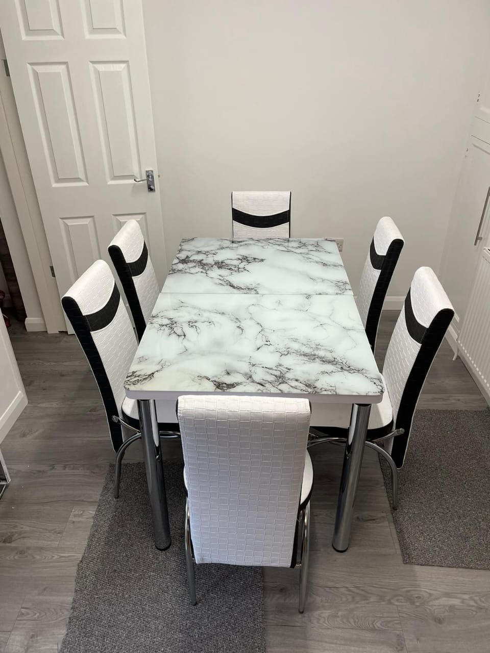 Versace and Bubble Dinning Table with Chairs