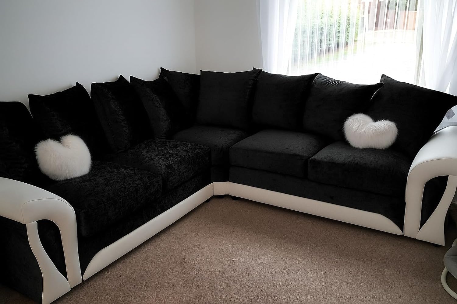 Shannon Fabric Corner Sofa – Luxury Corner Couch Sets for Sale in the UK