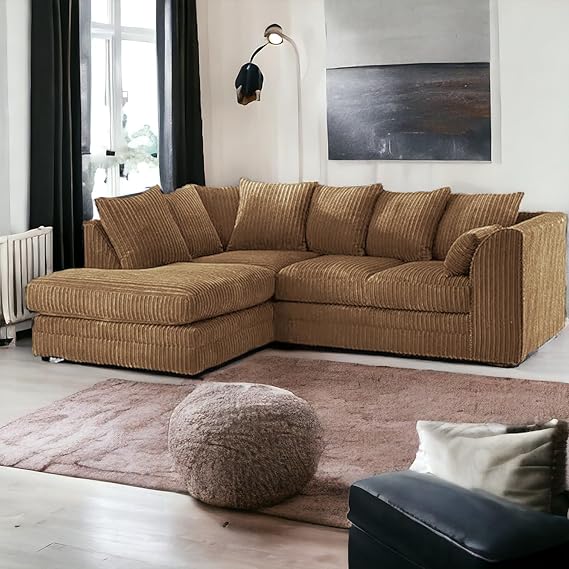 "Luxury Jumbo Cord Corner Sofas: Style & Comfort for UK Homes"