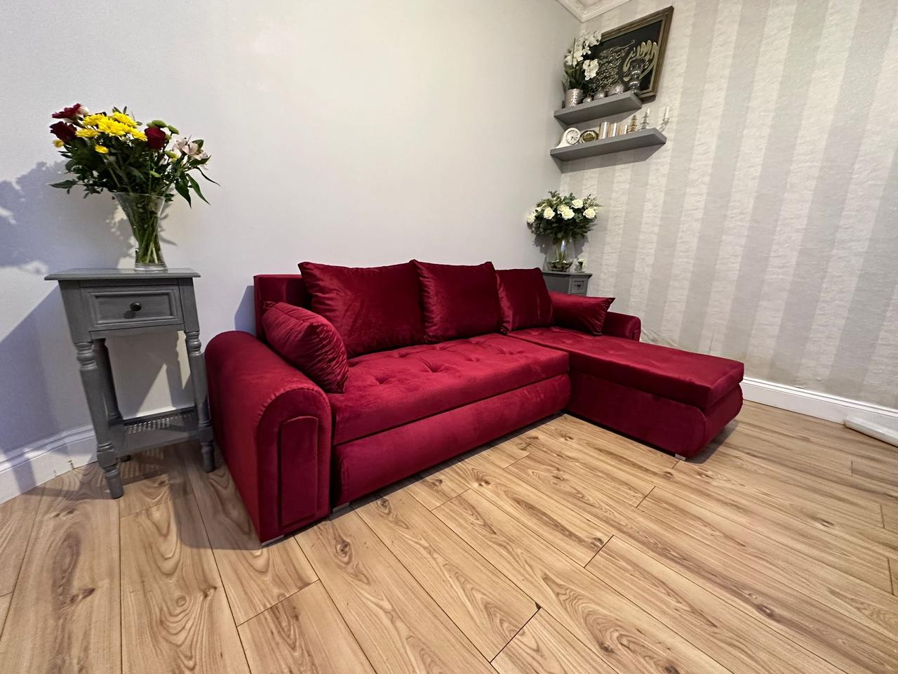 Berlin Corner Sofa Bed with Storage – Space-Saving & Stylish for UK Homes | Cash on Delivery