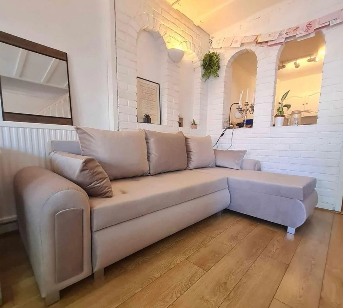 Berlin Corner Sofa Bed with Storage – Space-Saving & Stylish for UK Homes | Cash on Delivery