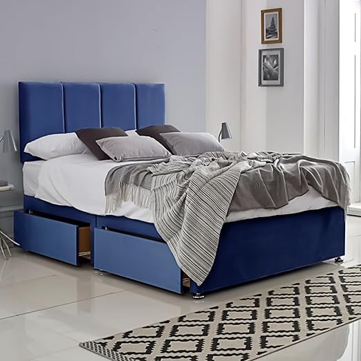 Divan Bed with 2 Drawers | Durable Frame for Compact Rooms | Versatile Design for Comfortable Spaces