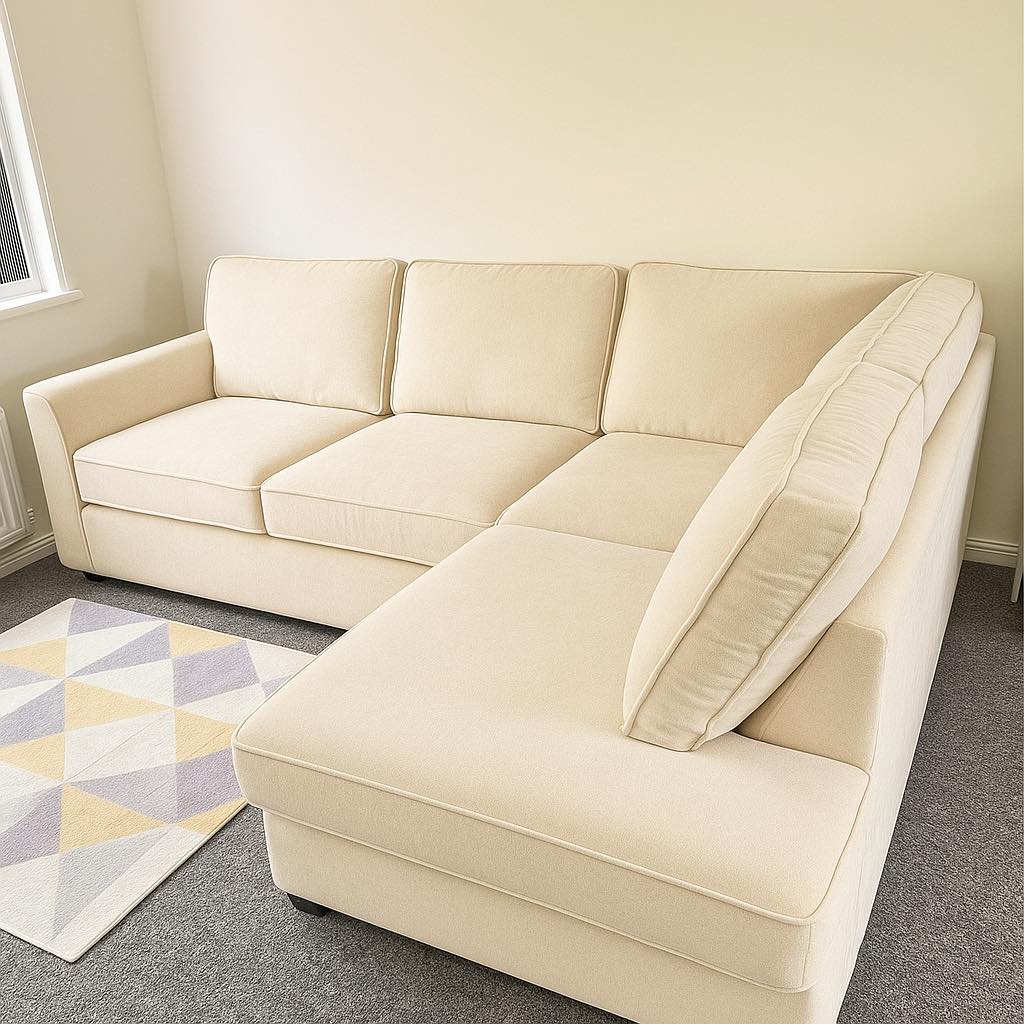 Luxury L-Shaped Corner Sofa | 4 Seater / Plush /Chenille | Dylan Style | UK Made