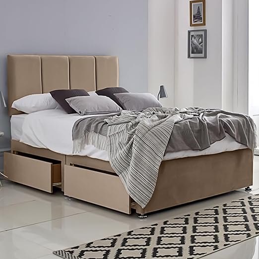 Divan Bed with 2 Drawers | Durable Frame for Compact Rooms | Versatile Design for Comfortable Spaces