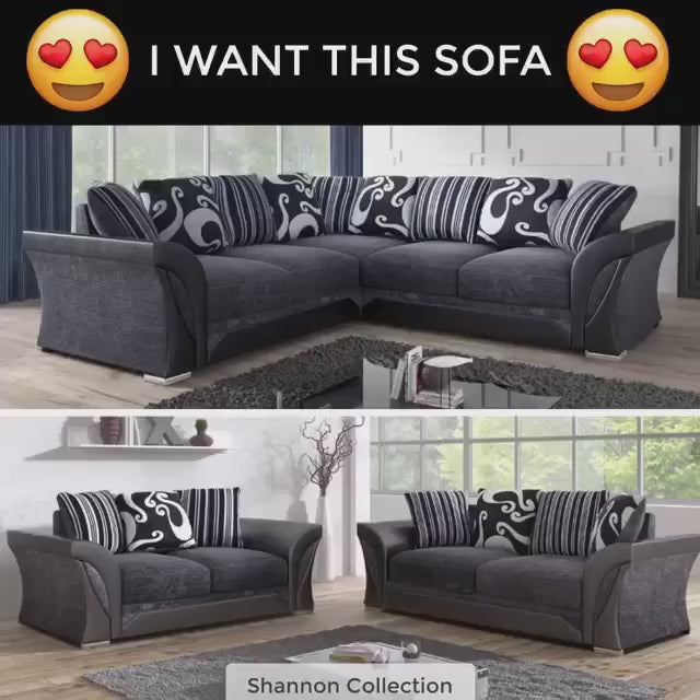 Shannon Fabric Corner Sofa – Luxury Corner Couch Sets for Sale in the UK