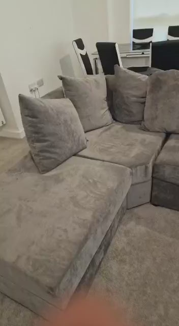 Large Bishop U-Shape Sofa with removable 2x Large stools, high/scater back cushions