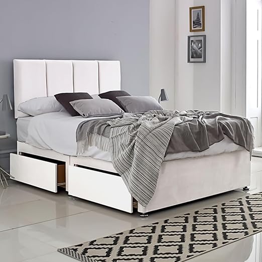 Divan Bed with 2 Drawers | Durable Frame for Compact Rooms | Versatile Design for Comfortable Spaces
